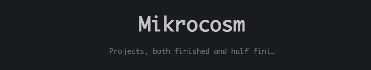 Mikrocosm background